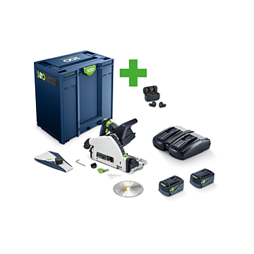 Festool Cordless Track Saw TSC 55 KEBI-F-Plus/XL w/ Bluetooth Ear Protection - 100Y Limited Edition