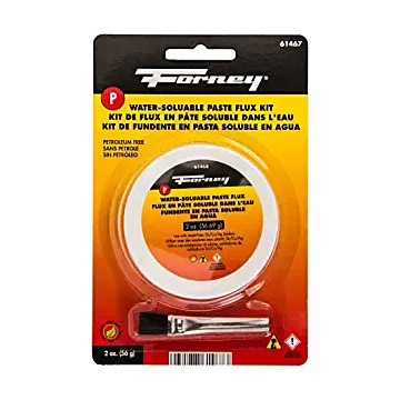 Forney 2 oz Cream Paste Water Soluble Flux and Brush