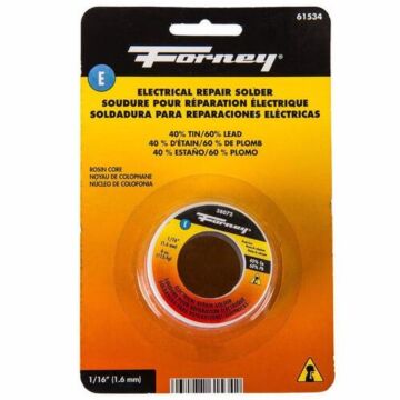 Forney 4 oz 1/16 in Silvery White Rosin Core Electrical Repair Solder Wire