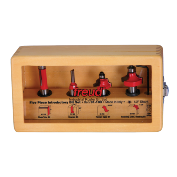 Freud Tools 5 Piece Introductory Set (1/2" Shank)