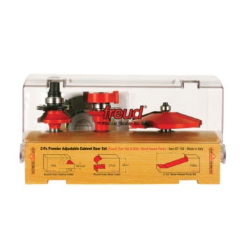 Freud Tools 3 Piece Premier Adjustable Cabinet Bit Set