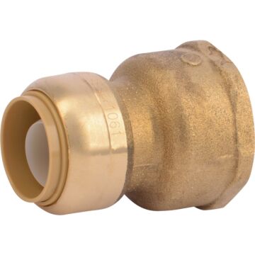 SHARKBITE Push-to-Connect Brass Water Softener Adapter -  3/4 in. x 1 in.