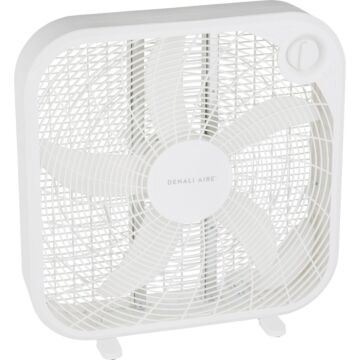 Denali Aire 3-Speed Weather-Resistant Box Fan (White) 20 in.