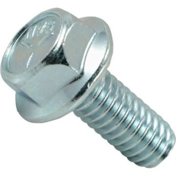 ICS 5/16"-18 x 3/4" Flange Bolt, Coarse Thread, Zinc