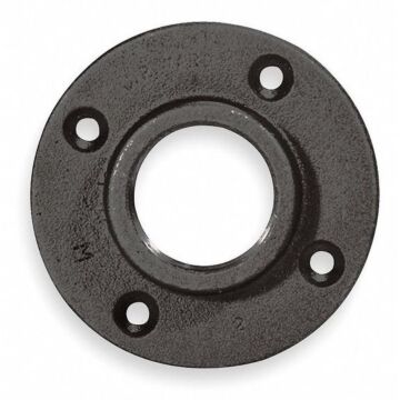 1/4 in Malleable Iron Black Floor Flange