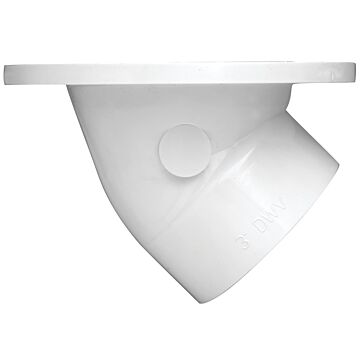 Oatey PVC Closet Flange (White) 3 or 4 in. Connection