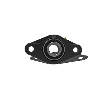 KML 45 mm 148 mm Cast Iron Oval Flange Mount Ball Bearing Unit