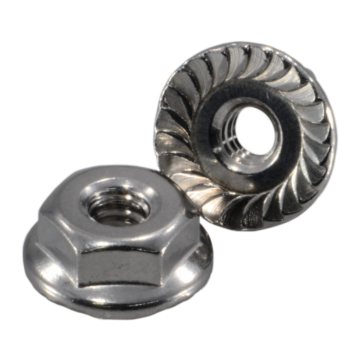 Flange Nut (Stainless Steel) 6-32