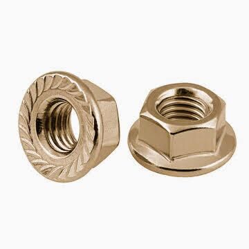 Flange Nut 7/16-14   Zinc  Gr G