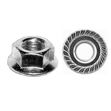 Titan™ 8-32 Steel Zinc Plated Flange Nut