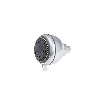 Whedon Products Champagne Massage Polished Chrome Plastic 5 settings Wallmount Showerhead 2 gpm
