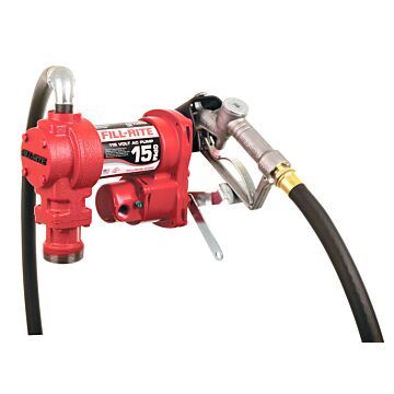 Fill-Rite Heavy Duty Fuel Transfer Pump w/ Manual Nozzle - 15 GPM, 120V