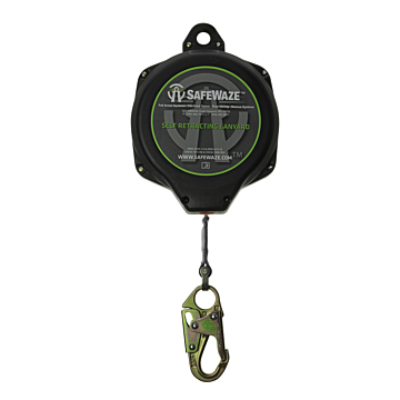 Safewaze 30' Web Retractable With Double Locking Snap Hook