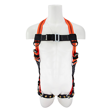 Safewaze V-Line Full Body Harness: Universal, 1D, Mb Chest, Tb Legs