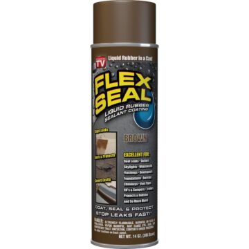 Flex Seal Rubber Spray Sealant (Brown) 14 oz