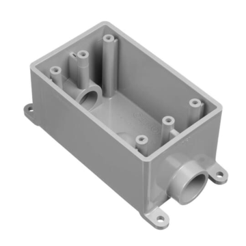 Carlon .5 IN FSC 1-GANG WP BOX - NEW STYLE
