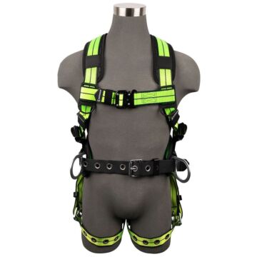 Safewaze Pro+ Construction Harness: 3D, QC Chest, Tb Legs