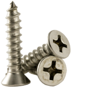 Star Stainless #12 3 in Flat Head Phillips Sheet Metal Screw