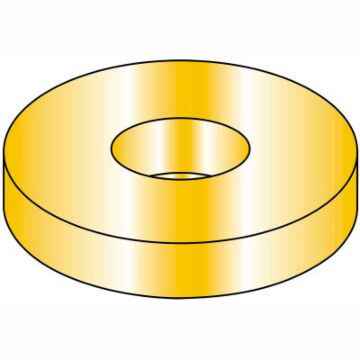 Brighton-Best 3/8 in Hardened Low Carbon Steel Finish Yellow Zinc Flat Washer