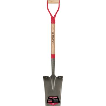 Tru Tough Square Point Garden Spade with Wood Handle