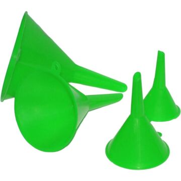 GRIP Plastic Funnel Set 4pc