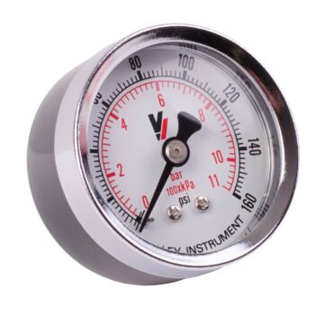 Valley Industries 2 in 0 - 160 psi 1/4 in MNPT Dual Scale Pressure Gauge