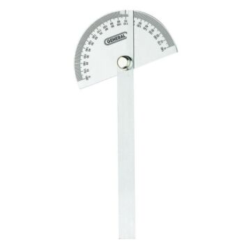 General Tools 0-180 deg 6 in SS Round Head Protractor