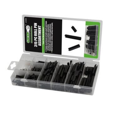 GRIP Carbon Steel 315-Piece Roll Pin Assortment
