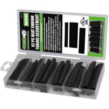 GRIP Black42-Piece 3-to-1 Heat Shrink Tubing Assortment