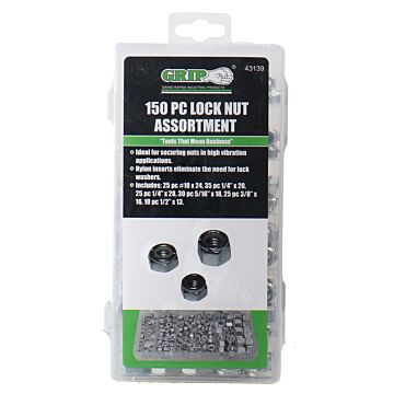 GRIP Locknut Assortment 150pc