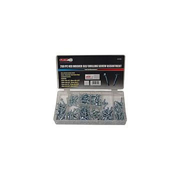 GRIP 200pc Hex Washer Screw Assortment