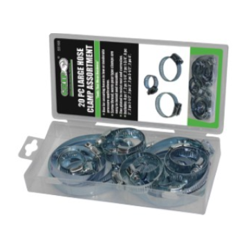 GRIP Large Hose Clamp Assortment 20pc
