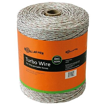 Gallagher G62089 7.5 kV 130 Ohms/km 2624 ft Long Portable Wire Electric Fencing