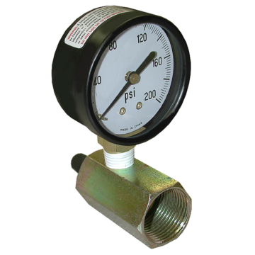 Jones Stephens 200 PSI Sillcock/Water or Gas Test Gauge Assembly