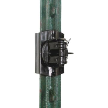 Gallagher Nail-On, Screw-In Black Heavy-Duty Plastic Electric Fence Insulator (20-Pack)