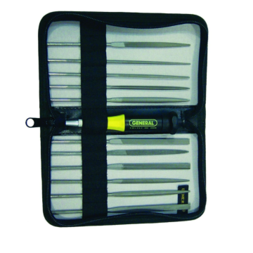 General Tools Needle File - 12 pc Set w/ Case