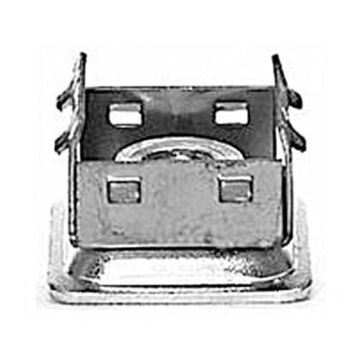 1 in ID x 1-1/4 in OD Square Tube 1/4-20 Threaded Hole Steel Grater Clip