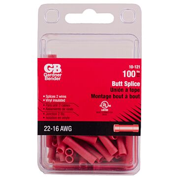 Gardner Bender #22-#18 AWG (0.8 mm²) Butt Splice