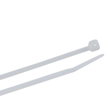 Gardner Bender Nylon 6/6 Cable Tie, 4" Length, 13/16" Max Bundle Dia, Natural, 18lb Tensile Strength, (40/Bag)