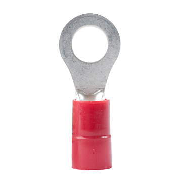 Gardner Bender #22-#18 AWG (0.8 mm²) Vinyl-Insulated Ring Terminals (8 to 10 Stud)