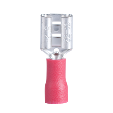 Gardner Bender #22-#16 AWG (1 mm²) Vinyl-Insulated Disconnect (0.25" Tab) - Female