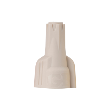 Gardner Bender Hex-Lok ULTRA, Hex Head Multi-Range Winged Twist-On Wire Connectors with Over-Torque Protection, Tan, #22-#8 AWG (8 mm²); 25/Bag