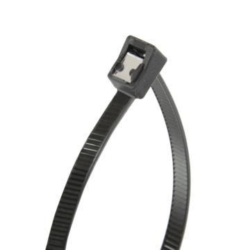 ILSCO Cable Tie Self Cutting 8in 50lb Black