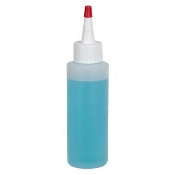 4 oz. Natural HDPE Cylindrical Bottle