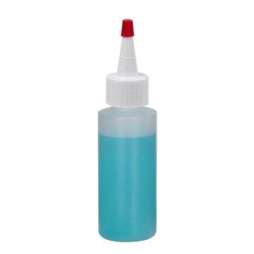 2 oz. Natural HDPE Cylindrical Bottle