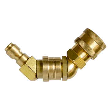 Lock-N-Lube Quick Connect Multi-Angle Pressure Washer Swivel Adapter