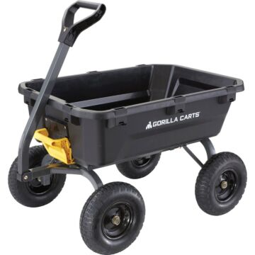 Gorilla Carts Heavy Duty Poly Yard Dump Cart - 7 Cu. Ft.