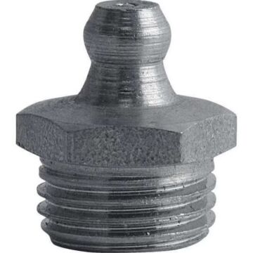 Huyett 1/4-19 BSPT 0.69 in Straight Grease Fitting