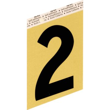 HY-KO Hy-Ko Aluminum 3-1/2 In. Non-Reflective Adhesive Number Two