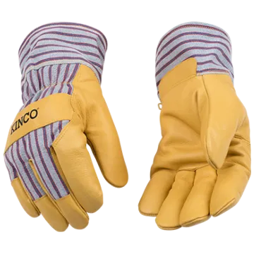 Kinco Kid's Grain Leather Palm Gloves - M